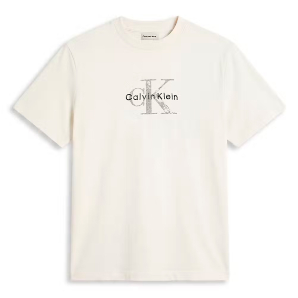 Calvin Klein T-shirts Blanc - T-SHIRT AVEC LOGO DISTRESS - L - Ref 45 €